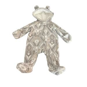 CARTERS INFANT BUNTING ONESIS SNOWSUIT HOODIE FLEECE SIZE NEWBORN UNISEX